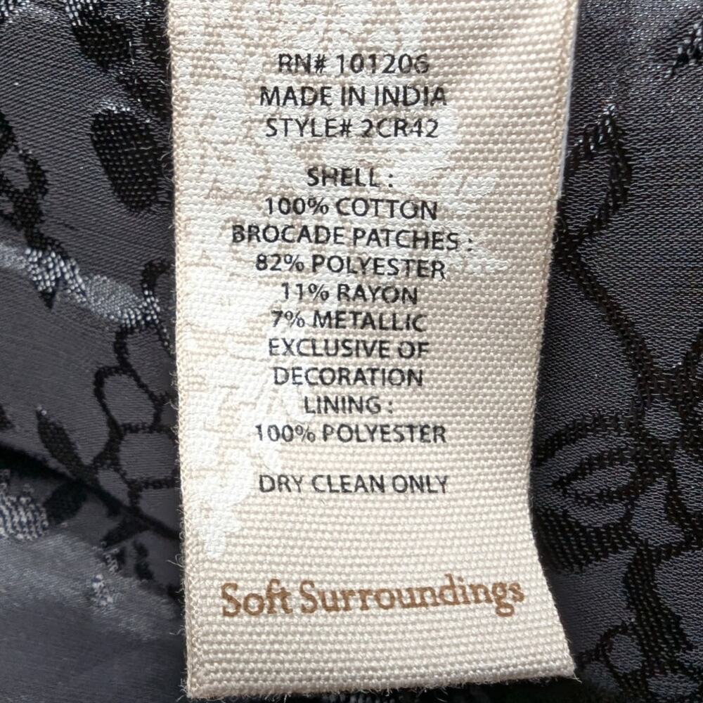 Soft Surroundings Gold Patchwork Brocade Tapestry… - image 7